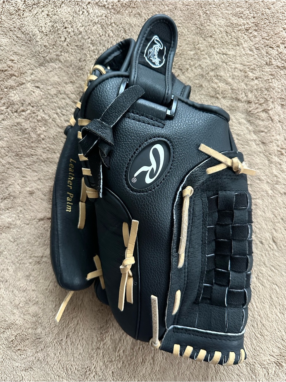Rawlings RSB SS13W 13" Softball Glove, Leather Palm – Excellent Condition